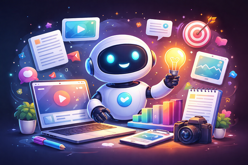 ترکیب چت‌بات با تولید محتوا